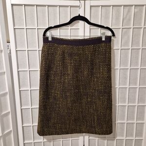 Pendleton Tweed Wool Blend Skirt Sz 10